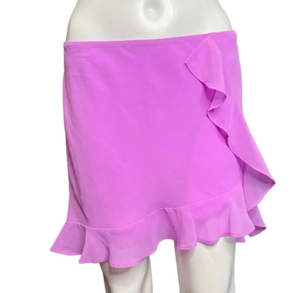 Wild Fable Ruffle Mini Skirt Purple Size Small - Picture 1 of 4